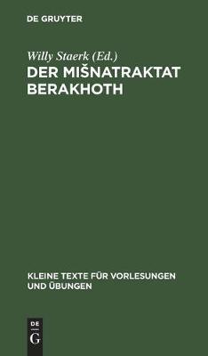 Book cover for Der Misnatraktat Berakhoth