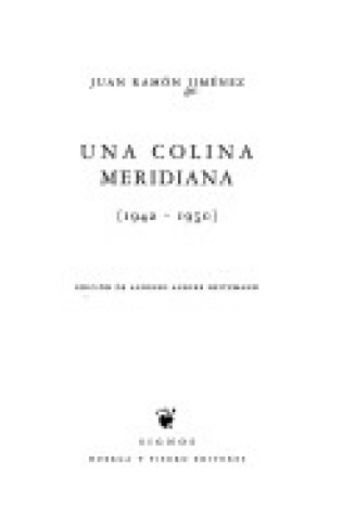 Cover of Una Colina Meridiana, 1942-1950