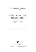 Book cover for Una Colina Meridiana, 1942-1950