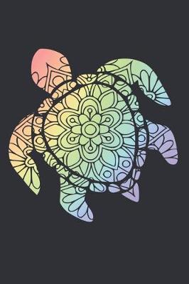 Book cover for Sea Turtle Rainbow Mandala Notebook