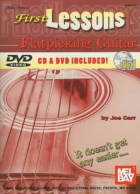 Book cover for First Lessons Flatpicking Guitar