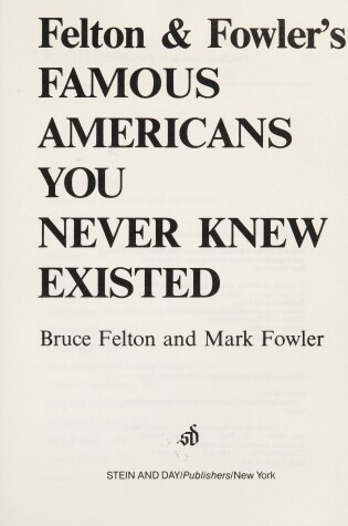 Cover of Famous American You Never Knew