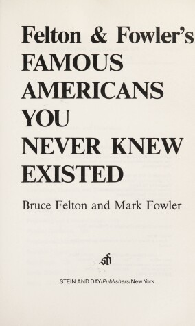 Book cover for Famous American You Never Knew