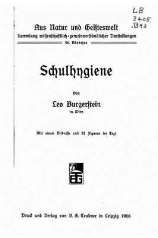 Cover of Schulhygiene