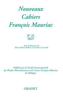 Book cover for Nouveaux Cahiers Francois Mauriac N23