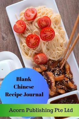 Book cover for Blank Chinese Recipe Journal