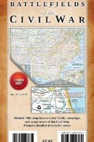 Cover of Battlefields of the Civil War Map