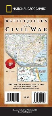 Book cover for Battlefields of the Civil War Map