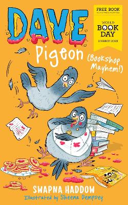 Book cover for Dave Pigeon Bookshop Mayhem!