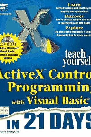 Cover of Teach Yourself ActiveX Programming with Visual Basic in 21 Days