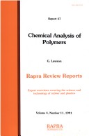 Book cover for Chemical Analysis of Polymers