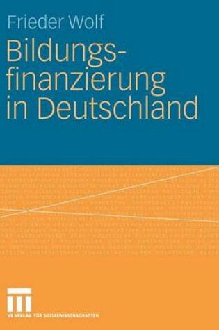 Cover of Bildungsfinanzierung in Deutschland