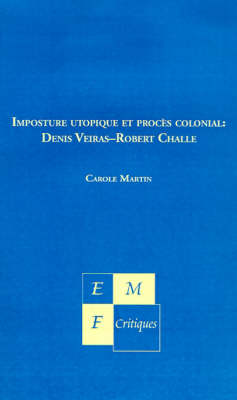 Book cover for Imposture Utopique Et Proces Colonial