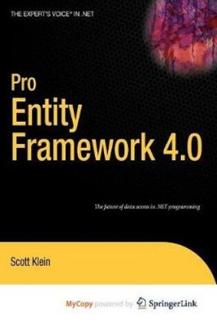 Cover of Pro SQL Server 2008 Entity Framework