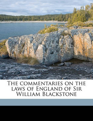 Book cover for The Commentaries on the Laws of England of Sir William Blackstone Volume 2