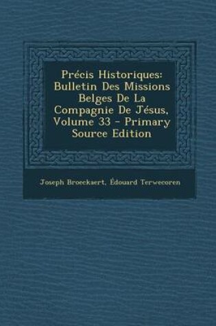 Cover of Precis Historiques