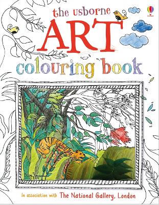Book cover for Art colouring Book with stickers