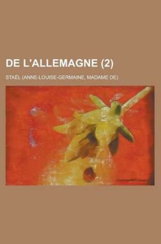 Cover of de L'Allemagne (2)