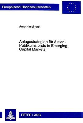 Cover of Anlagestrategien Fuer Aktien-Publikumsfonds in Emerging Capital Markets