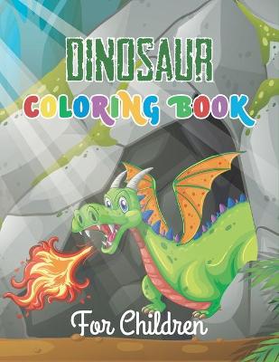 Book cover for Dinosaur coloring book for children