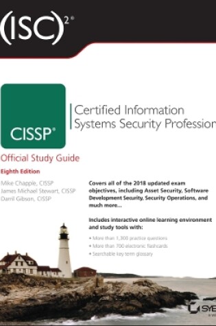 Cover of (ISC)² CISSP Certified Information Systems Security Professional Official Study Guide, Eighth  Edition