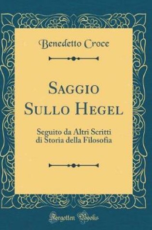 Cover of Saggio Sullo Hegel