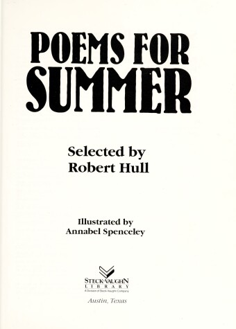 Book cover for Poems for Summer