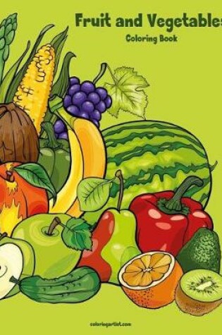 Cover of Fruit and Vegetables Coloring Book 1