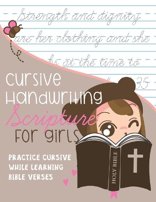 Book cover for Cursive Handwriting Scripture for Girls