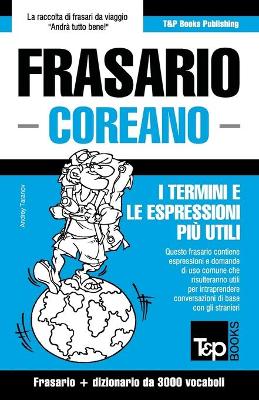 Book cover for Frasario Italiano-Coreano e vocabolario tematico da 3000 vocaboli