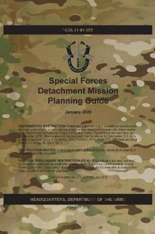 Cover of GTA 31-01-003 Special Forces Detachment Mission Planning Guide