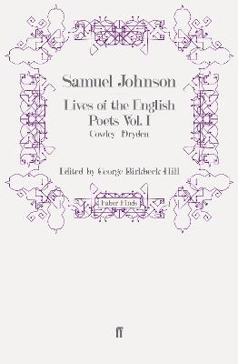 Book cover for Lives of the English Poets Vol. I