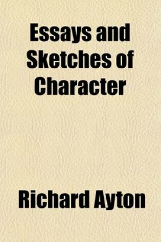 Cover of Essays and Sketches of Character