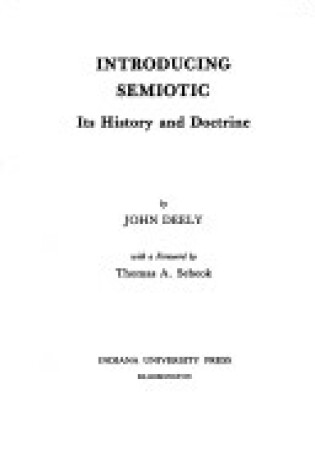 Cover of Introducing Semiotics
