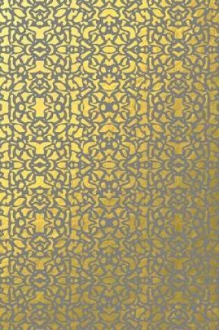 Cover of Gray and Gold Foil Geometric Pattern Notebook