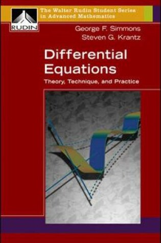 Cover of Differential Equations: Theory, Technique, and Practice