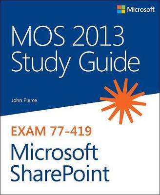 Book cover for MOS 2013 Study Guide for Microsoft SharePoint