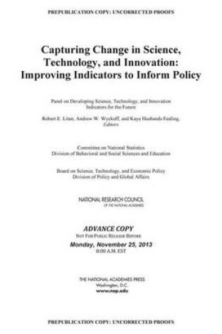 Cover of Capturing Change in Science, Technology, and Innovation
