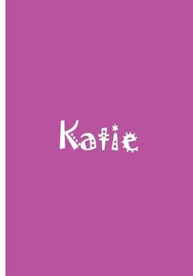 Book cover for Katie - Bright Pink Notebook / Journal / Blank Lined Pages / Soft Matte