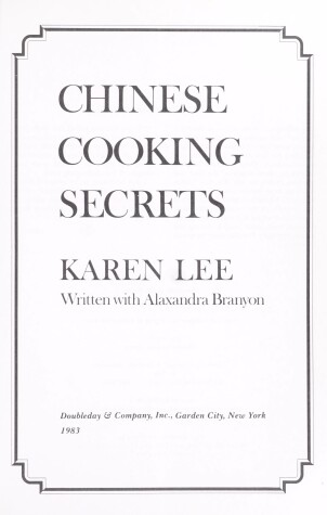 Book cover for Chinese Cooking Secrets