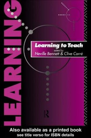 Cover of Learning to Teach