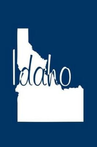 Cover of Idaho - Navy Blue Lined Notebook with Margins