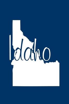 Book cover for Idaho - Navy Blue Lined Notebook with Margins