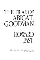 Book cover for The Trial of Abigail Goodman