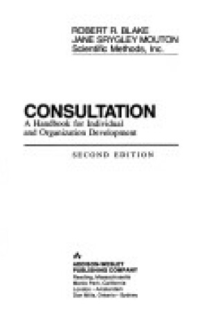 Cover of Consultation