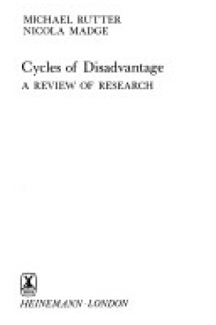 Cover of Cycles of Disadvantage