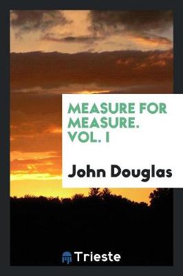 Book cover for Measure for Measure. Vol. I