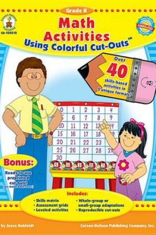 Cover of Math Activities Using Colorful Cut-Outs, Grade K