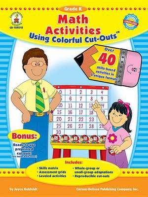 Book cover for Math Activities Using Colorful Cut-Outs, Grade K