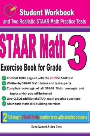 Cover of STAAR Math Exercise Book for Grade 3